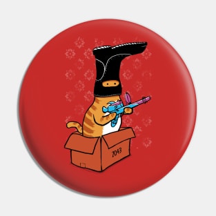 Cat in the Box Pin