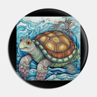 Dragon Turtle Pin