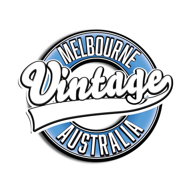 Melbourne Australia vintage logo by nickemporium1