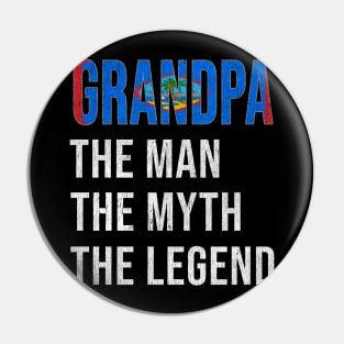 Grand Father Guamanian Grandpa The Man The Myth The Legend - Gift for Guamanian Dad With Roots From  Guam Pin