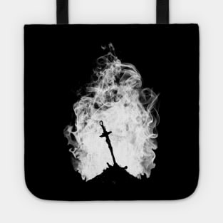 Dark Flame (White Version) Tote