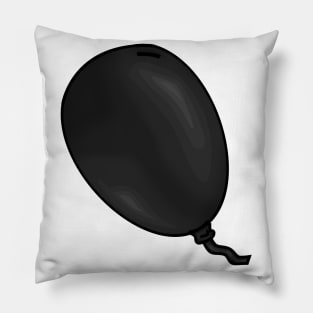 Black Balloon Floating - Balloon Pillow