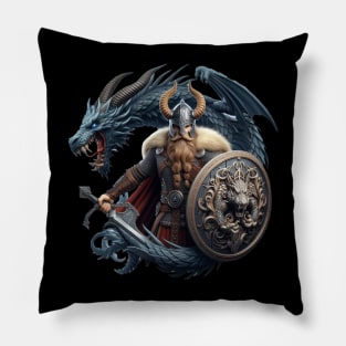 VIKINGS THE DRAGON WARRIOR Pillow