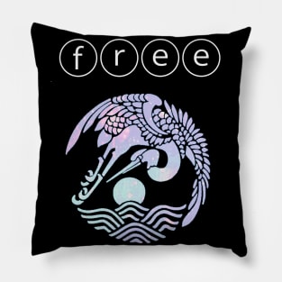 I'm free - vaporwave aesthetic Pillow