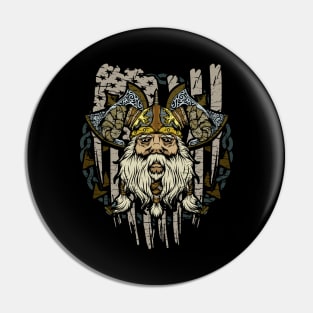 American Viking Patriotic Norse Myth Historical Pin