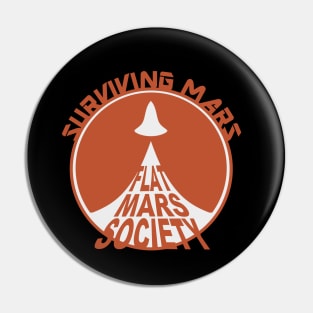 flat mars society Pin
