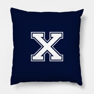 Initial Letter X - Varsity Style Design. Pillow