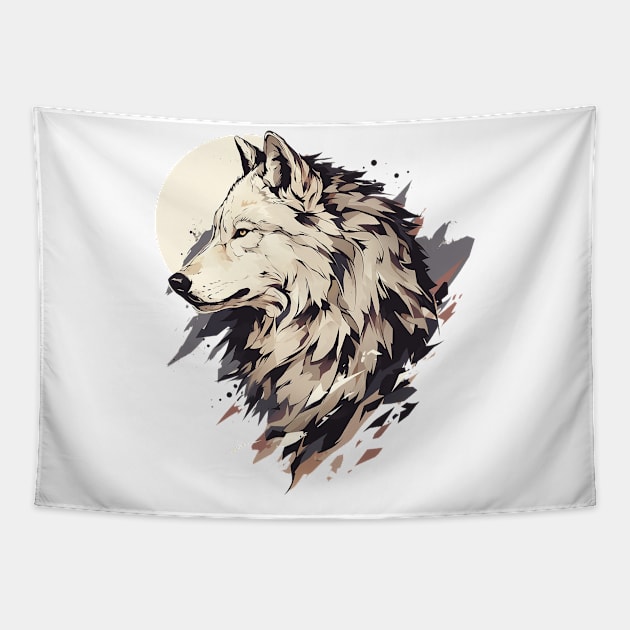 wolf Tapestry by Stephanie Francoeur Art