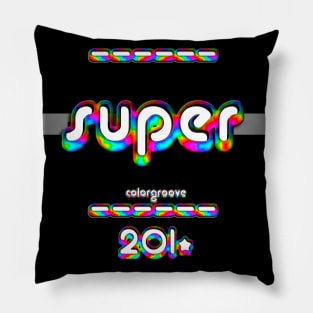 Super 2010 ColorGroove Retro-Rainbow-Tube nostalgia (tf) Pillow