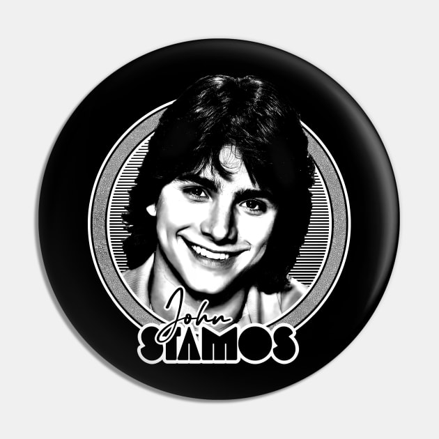 John Stamos --- Retro Fan Art Pin by DankFutura