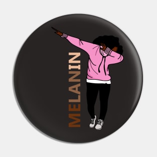 Afro Melanin Dab Dance Pin