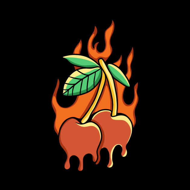 Apple on Fire by growingartwork