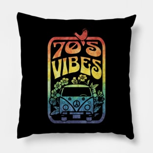 70's Vibes Retro Pillow