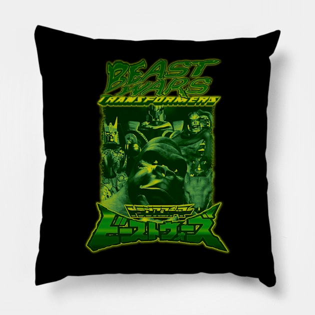 Beast Wars, Classic 90's TV (Version 2) Pillow by The Dark Vestiary