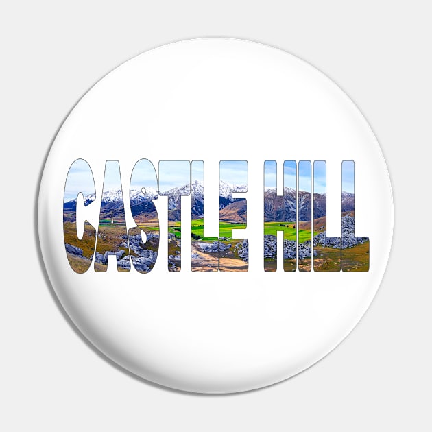 CASTLE HILL - South Island New Zealand Narnia Pin by TouristMerch