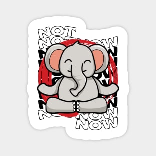 Lotus yoga elephant pose Magnet