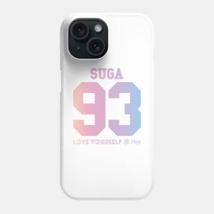 BTS (Bangtan Boys) LOVE YOURSELF 轉 'Her' Suga 93 Jersey Phone Case