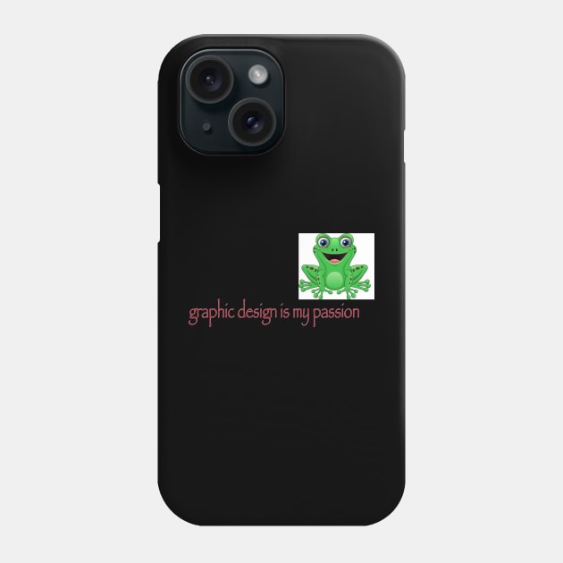 Graphic Design is my Passion - Papyrus, green frog and OH MY EYES Phone Case by YourGoods