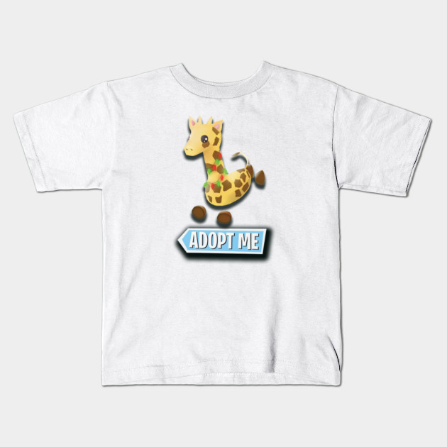 Giraffe Adopt Me Roblox Roblox Game Adopt Me Characters Roblox Adopt Me Kids T Shirt Teepublic - adopt me shirt roblox