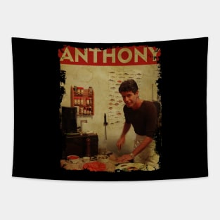 TEXTURE ART- Anthony Bourdain - RETRO Tapestry