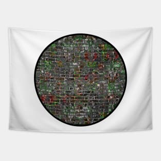 Green Grunge Wall Tapestry