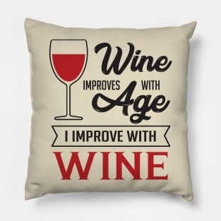 Wine Funny Quote Pillow