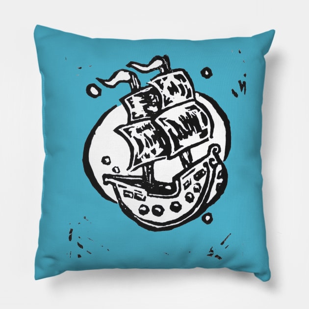 The Jolly Roger Pillow by Reel Fun Studios