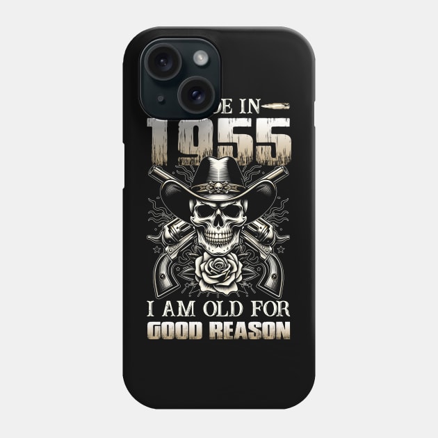 Made In 1955 I'm Old For Good Reason Phone Case by D'porter