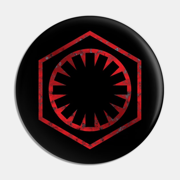 The First Order/New Imperial Logo - Red Metal Weathered Pin by fotofixer72