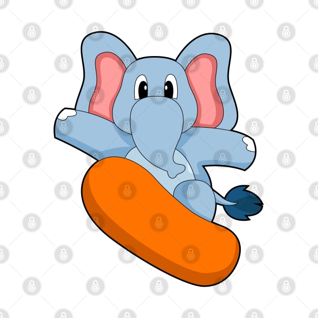 Elephant Snowboard Winter sports by Markus Schnabel