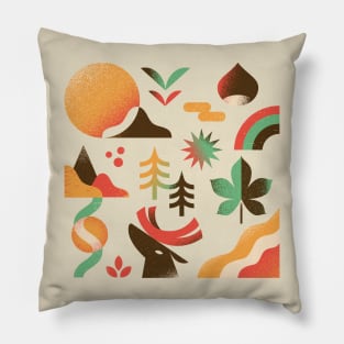 Autumn mountain landscape Pillow