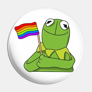 LGBTQ+ KERMIT Pin