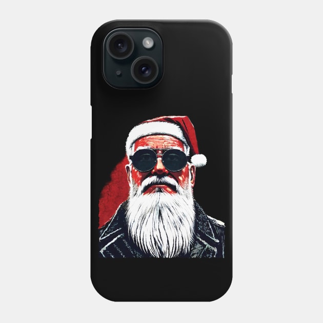 Rockin' Santa Phone Case by Off the Page