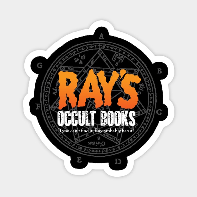 Rays Occult Books Magnet by MindsparkCreative