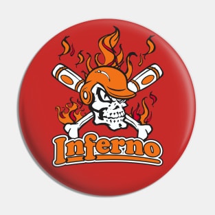 Inferno Baseball Logo Pin