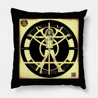 Vitruvian Man Rock n Roll Vinyl Record Vol. 1 Pillow