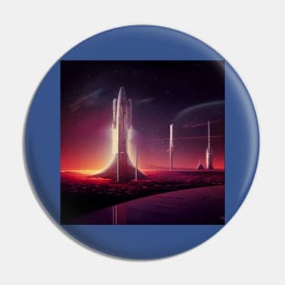 Interplanetary Spaceport Pin