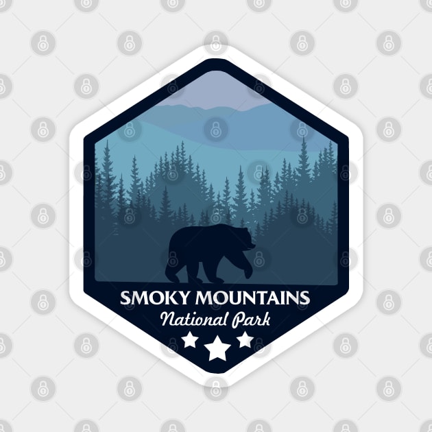 Great Smoky Mountains Magnet by Tonibhardwaj