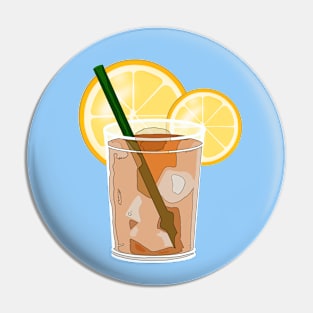 Lemonade. Round slices of lemon Pin