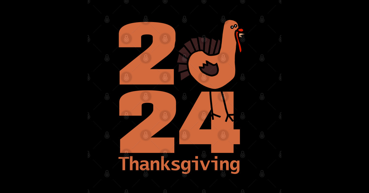 Thanksgiving 2024 Cute Turkey Thanksgiving Sticker TeePublic