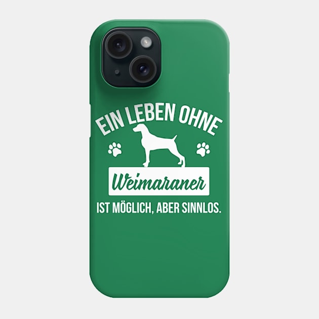 Weimaraner Phone Case by nektarinchen