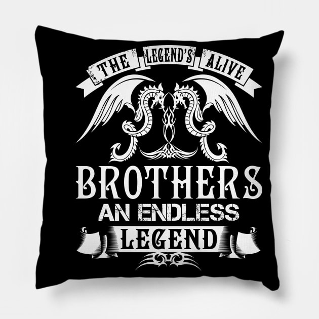 BROTHERS Pillow by Daleinie94
