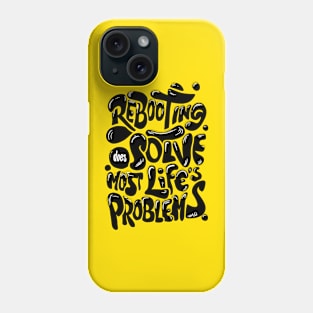 Bold Typographic Design of a Witty Tech Lifestyle Quote Phone Case