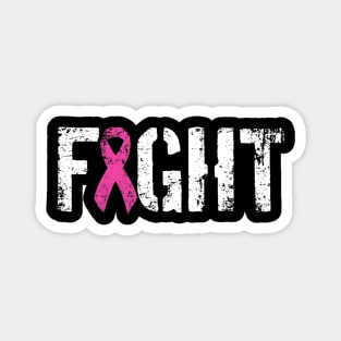 Fight Breast Cancer Military Style Awareness Ribbon Magnet