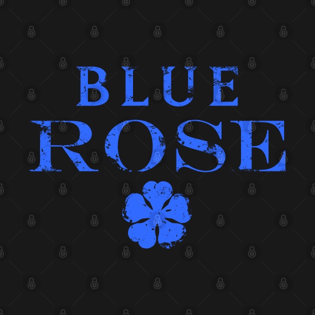 Blue Rose - Back Print by ClayMoore