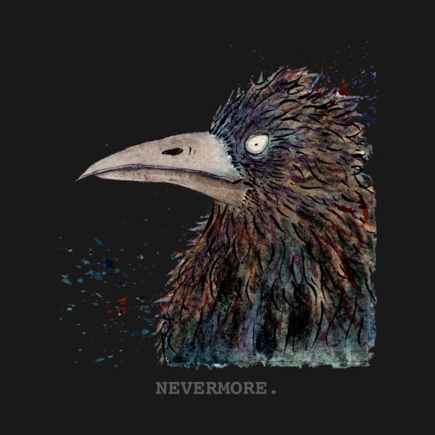 Quoth the Raven, 'Nevermore.' by Zo Draws Stuff