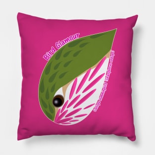 Calliope Hummingbird (Large Text) Pillow