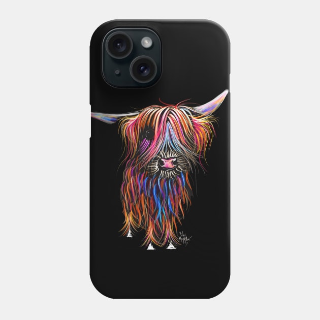 SCoTTiSH HiGHLaND CoW ' The Colourful One ' Phone Case by ShirleyMac