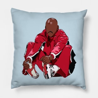 Michael Jordan Warmups Sketch Pillow