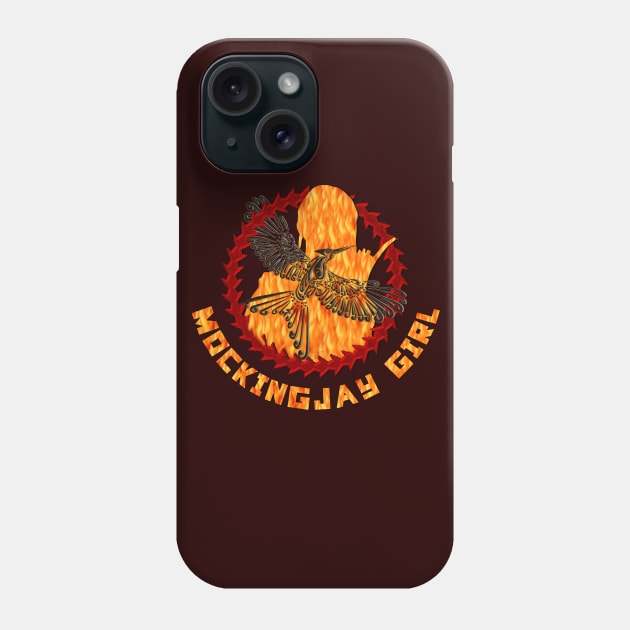 Mockingjay Girl Phone Case by Magickal Vision: The Art of Jolie E. Bonnette